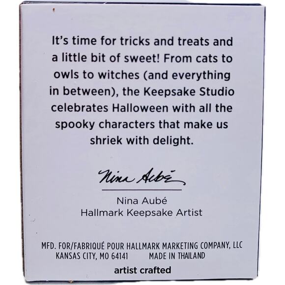 Hallmark CARAMEL APPLE CUTIE MINIATURE Keepsake Halloween Ornament 2021 NIB - Picture 3 of 8
